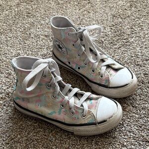 Converse Kids High-Top Sneakers - White and Multicolor